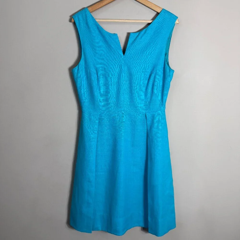 Turquoise/Cerulean Kate Spade Sleeveless Dress